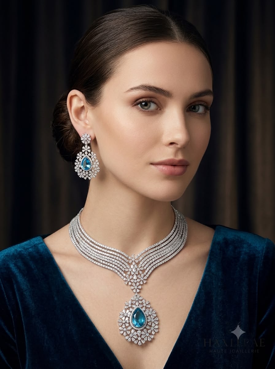 Dreamy Diva Necklace in American Diamonds AJ37