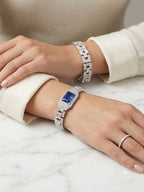 Navya openable Flexible bracelets in American Diamonds openable flexible bracelet AJ42