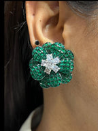 Premium Studs in invisible settings of American Diamonds AJ54