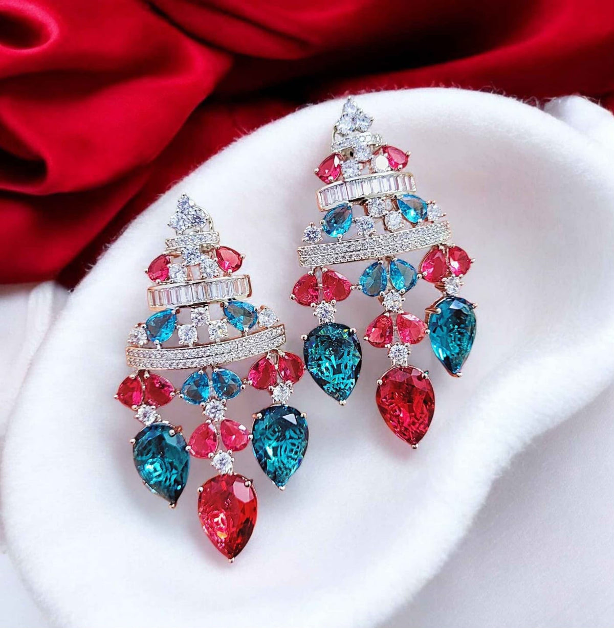 Elegant Exclusive cocktails Danglers in American adiamonds  AJ05