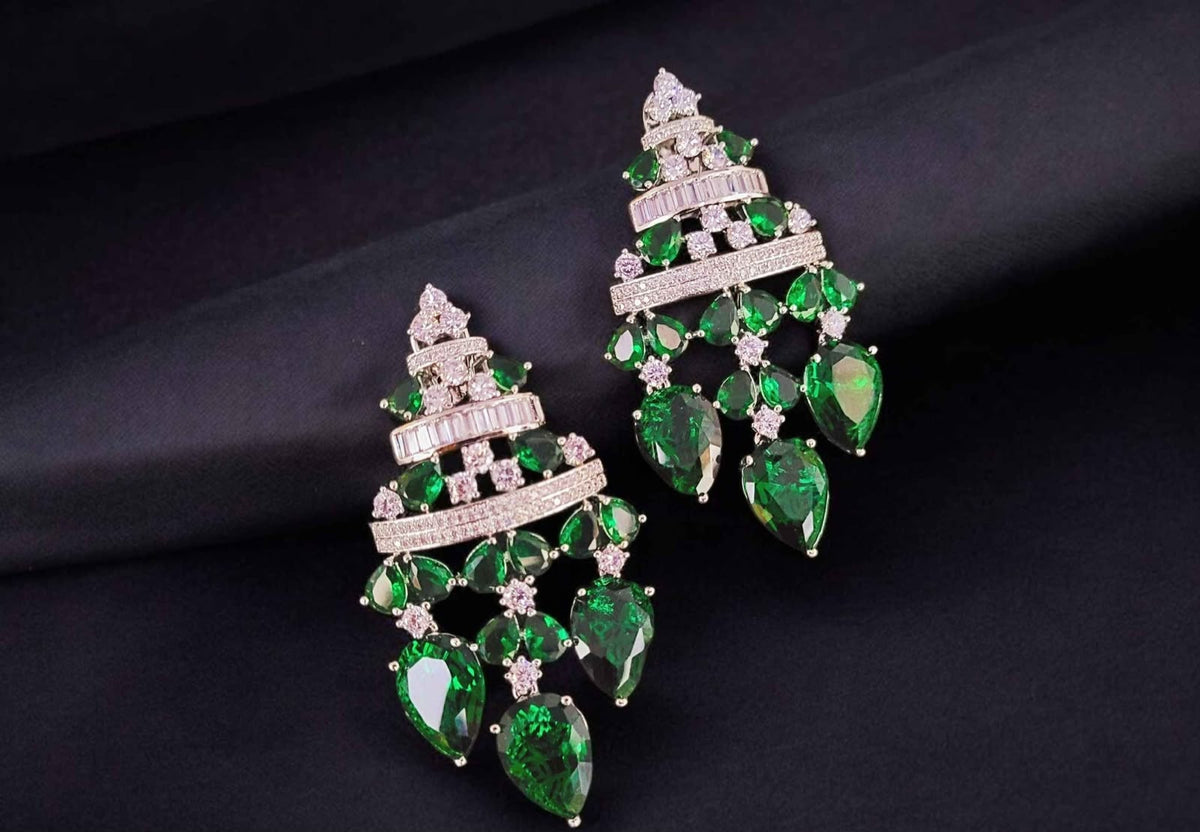 Elegant Exclusive cocktails Danglers in American adiamonds  AJ05