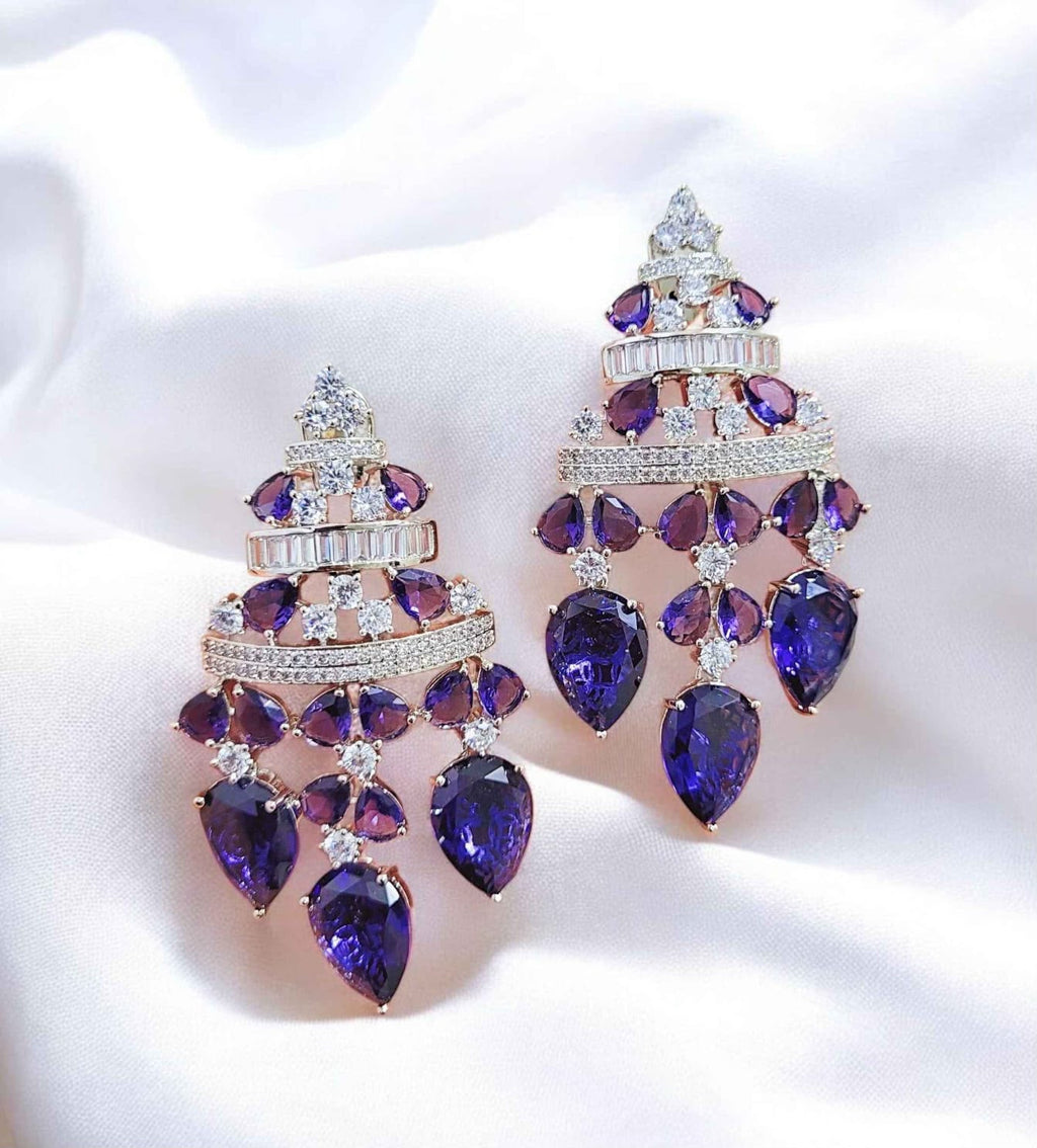 Elegant Exclusive cocktails Danglers in American adiamonds  AJ05