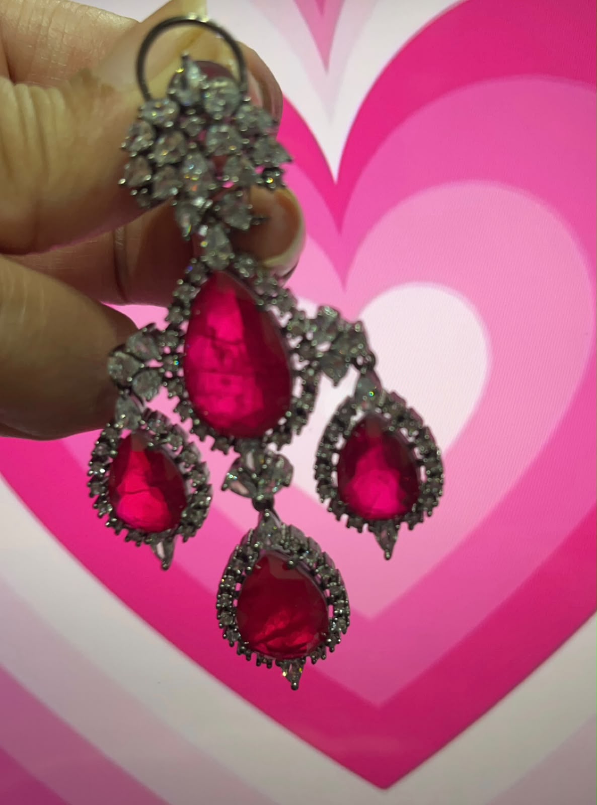 elegant Doublet Diamonds Danglers AJ07