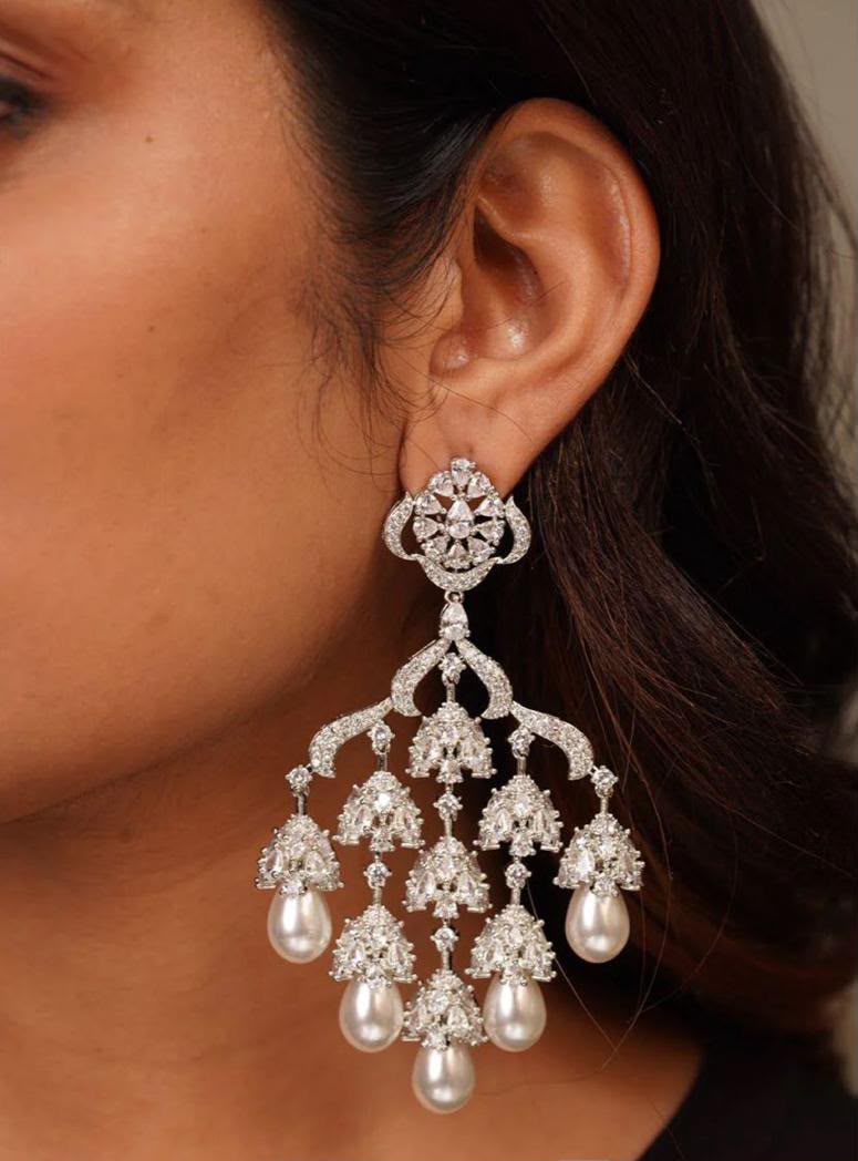 Beautiful American diamond Danglers AJ01