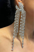 American Diamonds Butterfly Danglers AJ46