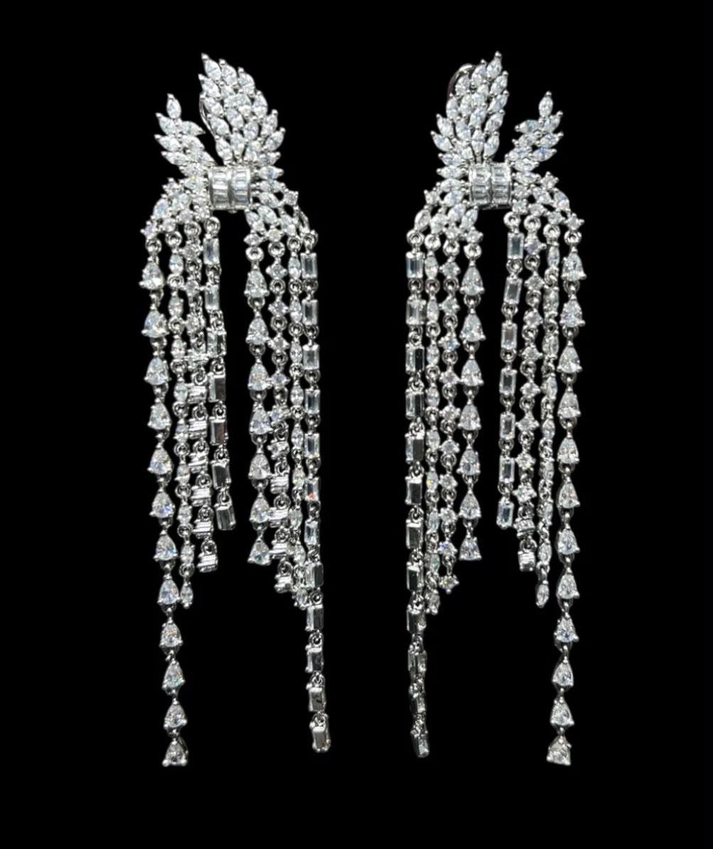 American Diamonds Butterfly Danglers AJ46