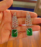 Beautiful Cocktail Earrings in Doublet Diamonds AJ02