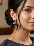 Indo-western Earrings In American diamonds AJ50