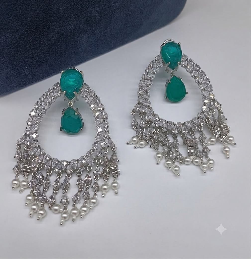 Beautiful Doublet Diamond Chandbali Mention colour names at the time of selection AJ06