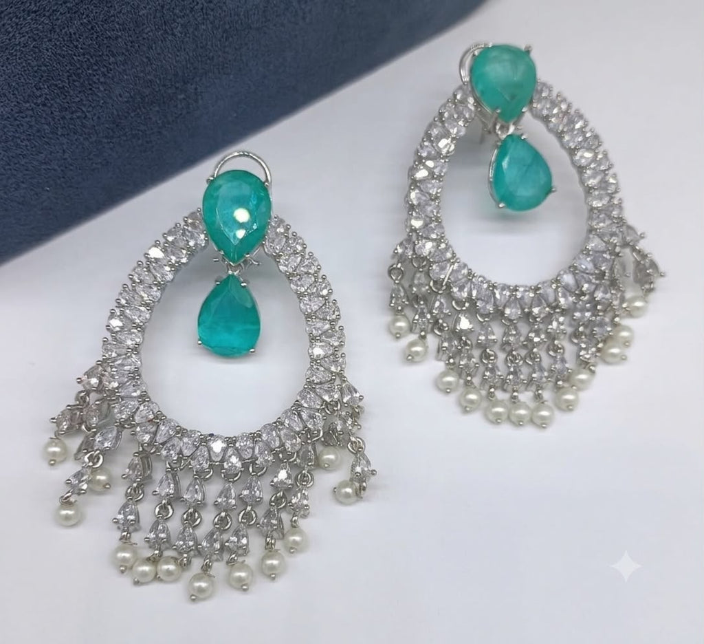 Beautiful Doublet Diamond Chandbali Mention colour names at the time of selection AJ06