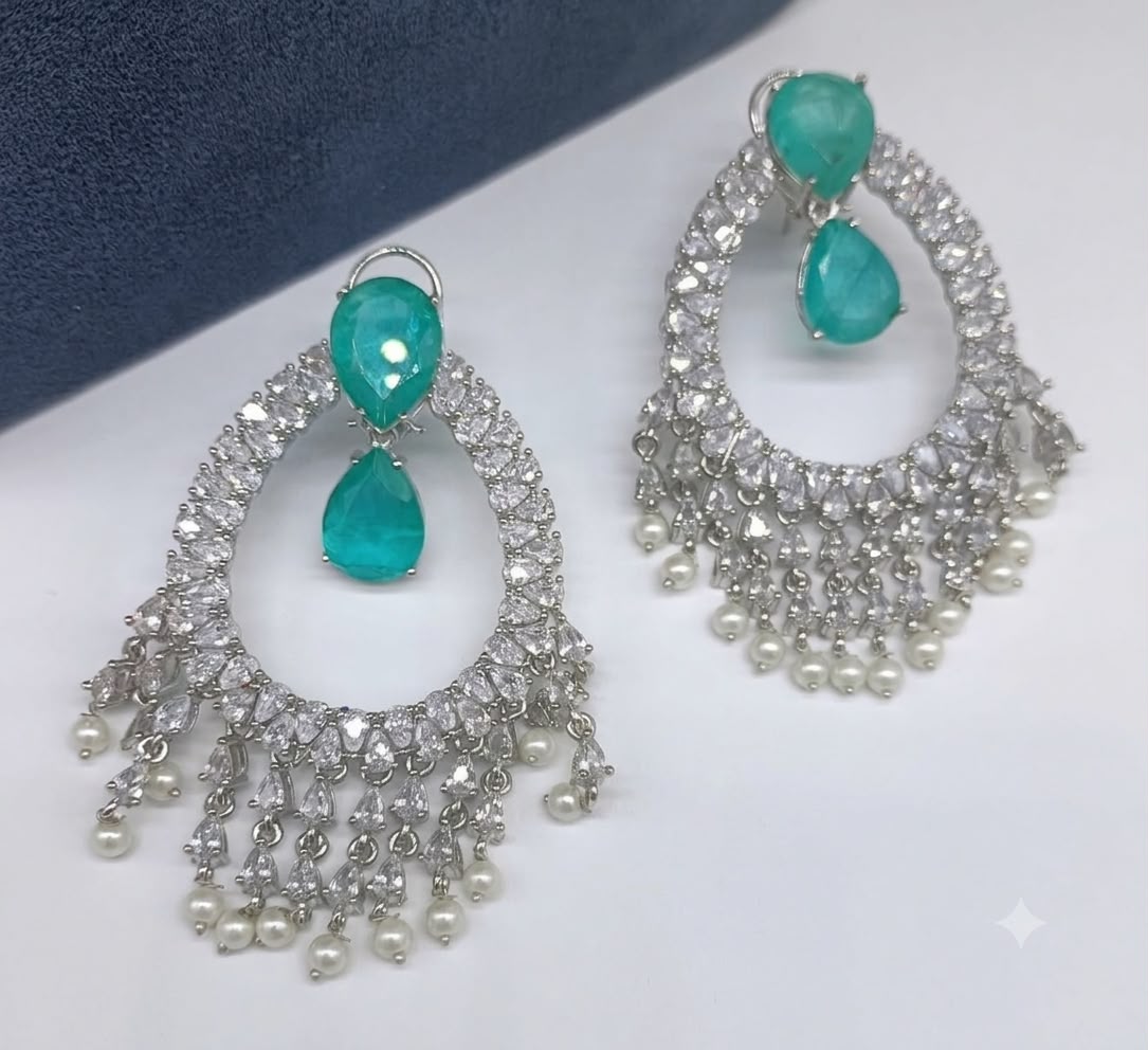 Beautiful Doublet Diamond Chandbali Mention colour names at the time of selection AJ06