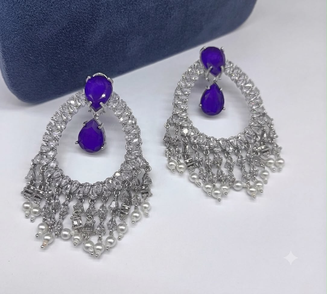 Beautiful Doublet Diamond Chandbali Mention colour names at the time of selection AJ06