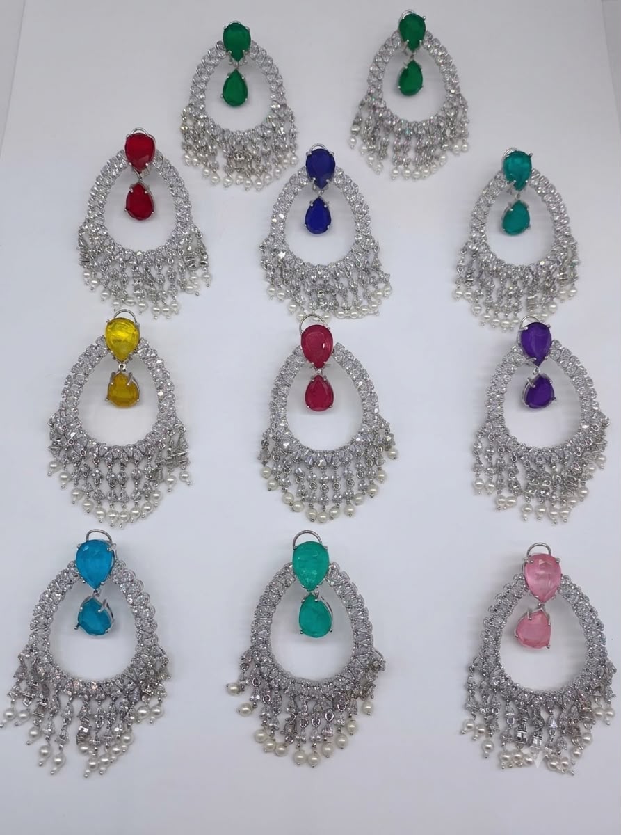 Beautiful Doublet Diamond Chandbali Mention colour names at the time of selection AJ06