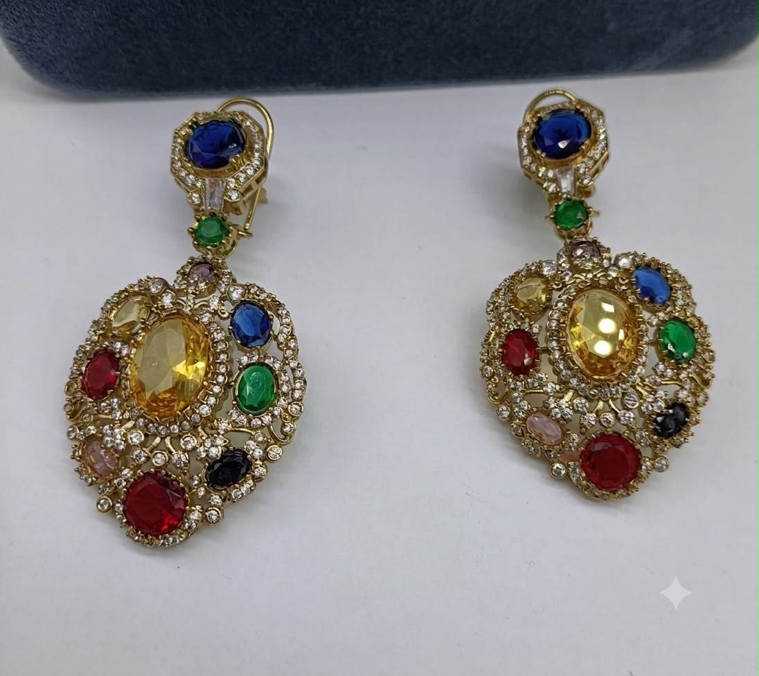Traditional American Diamond Earrings AJ55