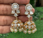 Elegant Pachi kundan jhumka AJ04
