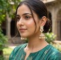 Elegant Pachi kundan jhumka AJ04