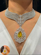 Dreamy Diva Necklace in American Diamonds AJ37