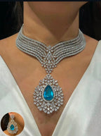 Dreamy Diva Necklace in American Diamonds AJ37