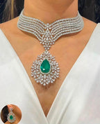 Dreamy Diva Necklace in American Diamonds AJ37