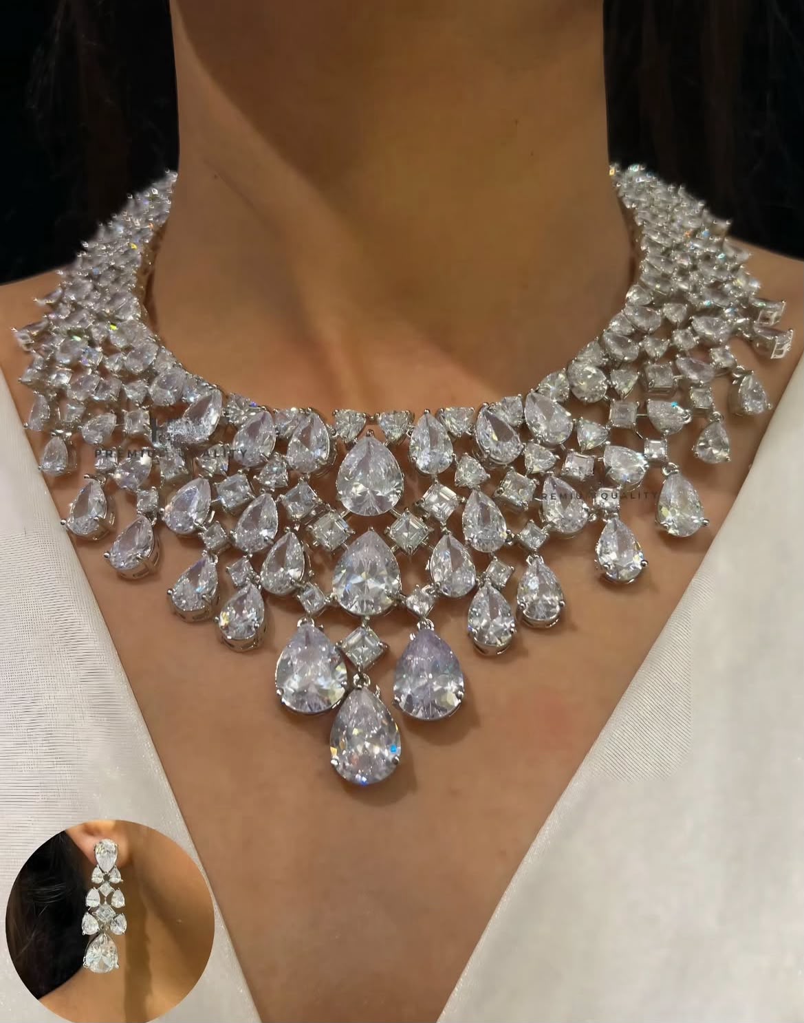 Elegant Celebration Jewellery in American Diamonds AJ10