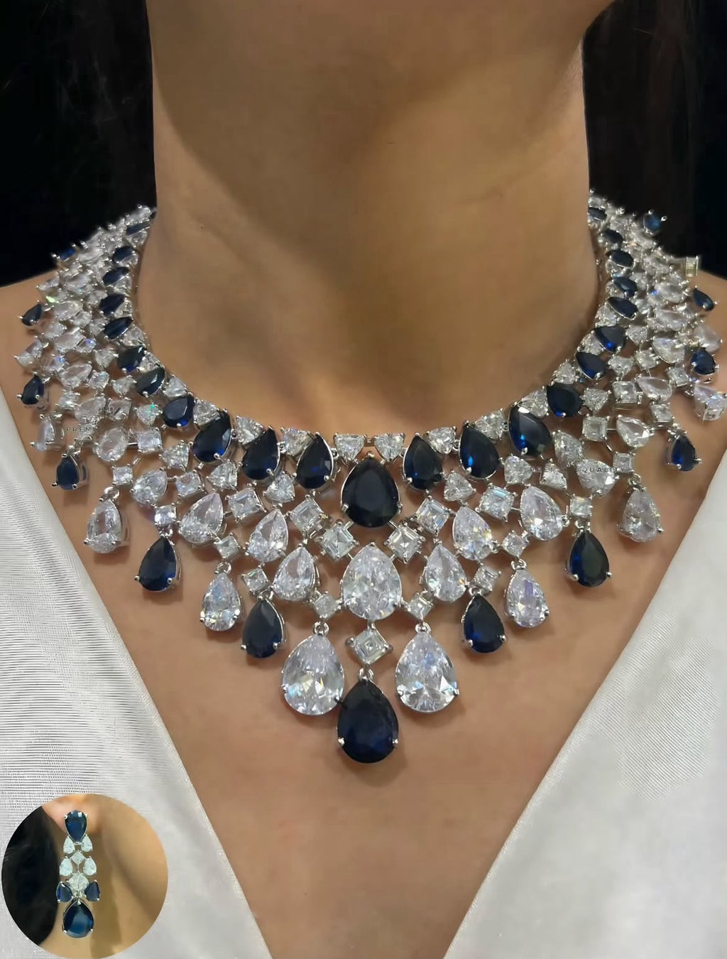 Elegant Celebration Jewellery in American Diamonds AJ10