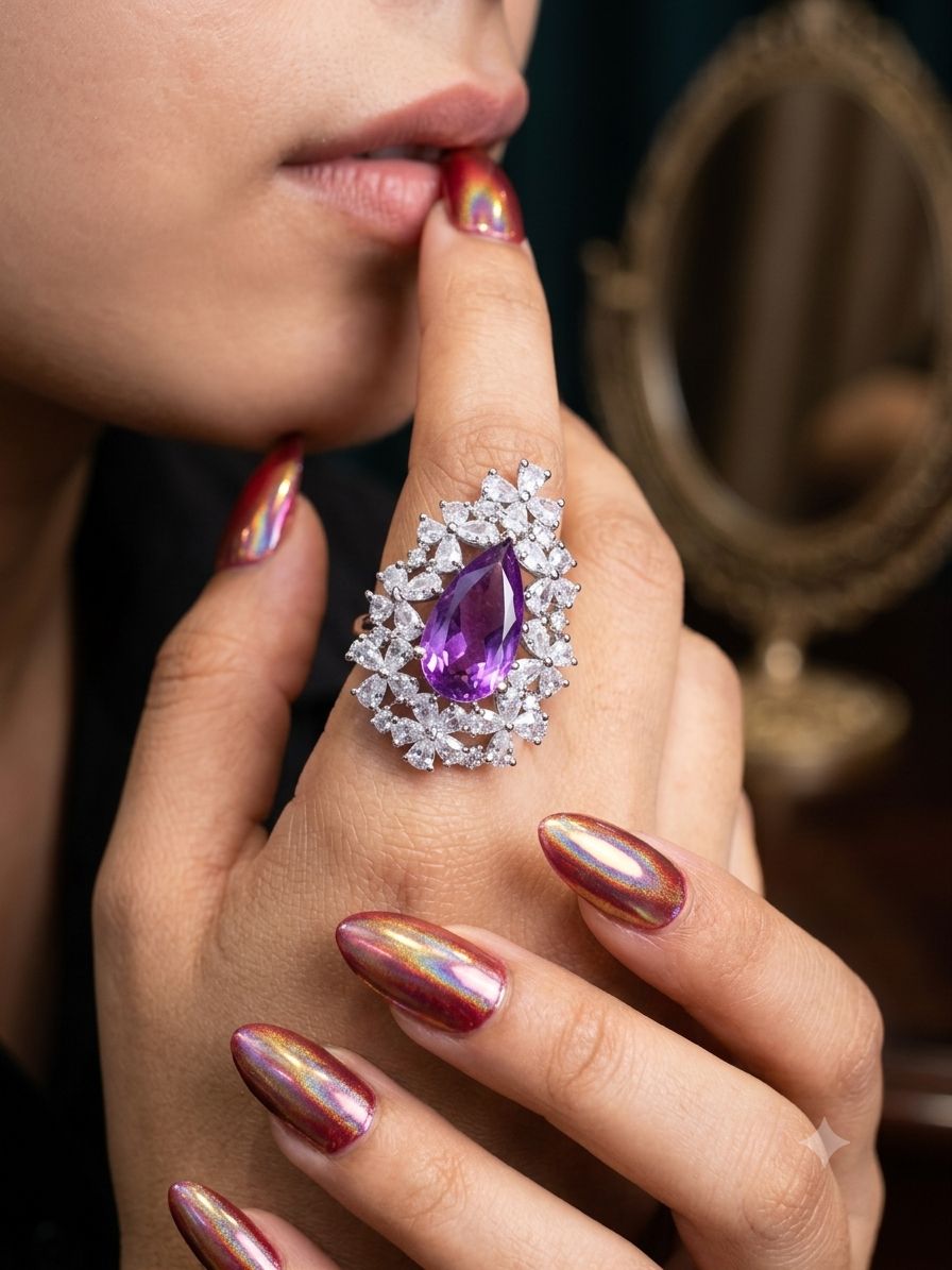Elegant Kiara Cocktail Rings AJ15
