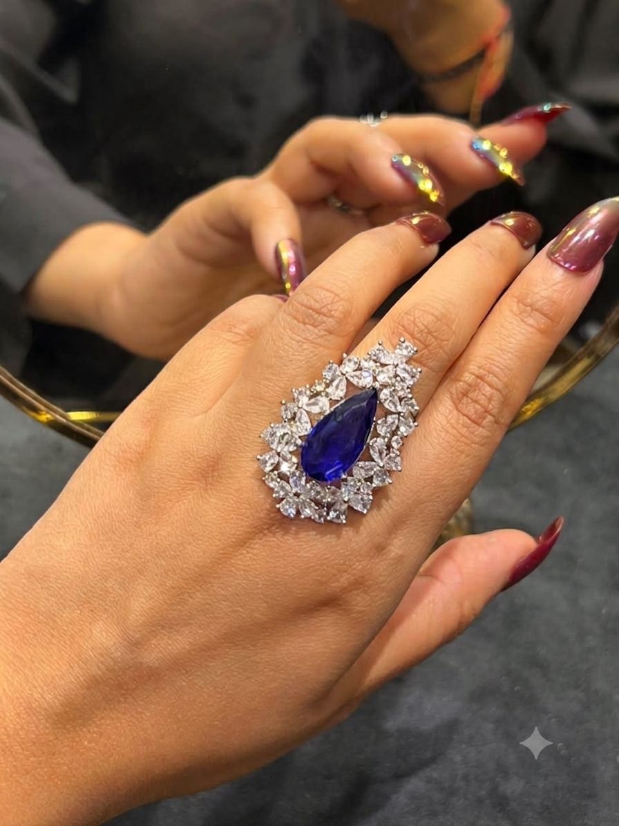 Elegant Kiara Cocktail Rings AJ15