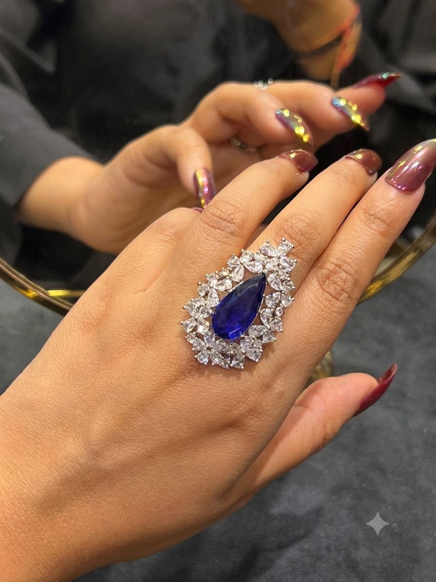 Elegant Kiara Cocktail Rings AJ15
