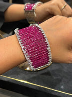 Beautiful Saiyaara Bracelets in invisible settings of American diamonds are openable AJ17