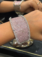 Beautiful Saiyaara Bracelets in invisible settings of American diamonds are openable AJ17