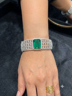 Elegant Naina Openable Bracelets in American Diamonds AJ21
