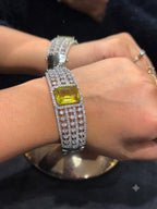 Elegant Naina Openable Bracelets in American Diamonds AJ21