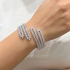Elegant Amrita openable bracelets Designer collection in silver and gold touch AJ16