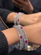 Shikha Bangles each pair of 2 bangles American diamond bangles AJ28