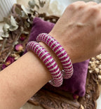 Mannat Bangles: each pair of bangles, American diamond, openable bangles in an invisible setting AJ25