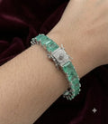 Divya Openable Bangle, each one openable bangle, Doublet Diamond bangle in silver plating AJ29