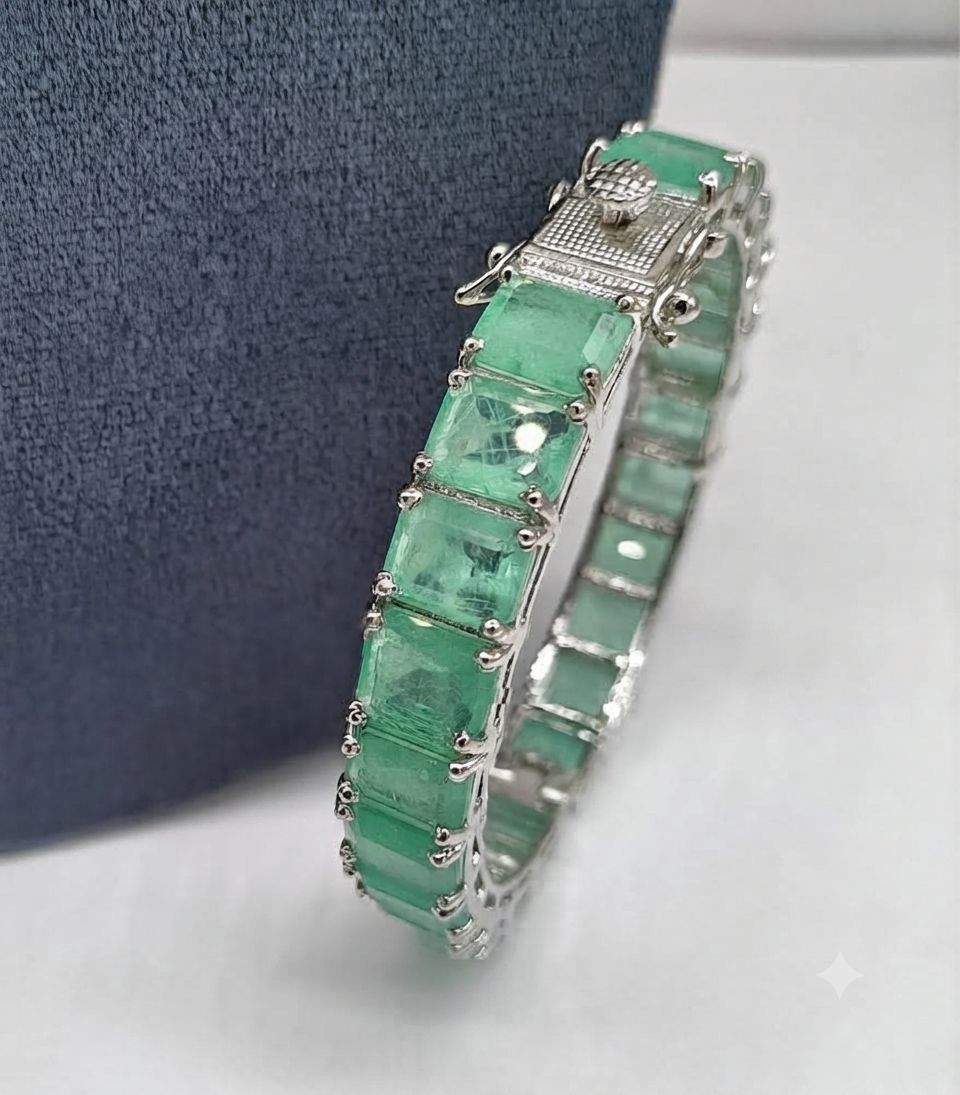 Divya Openable Bangle, each one openable bangle, Doublet Diamond bangle in silver plating AJ29