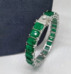 Divya Openable Bangle, each one openable bangle, Doublet Diamond bangle in silver plating AJ29