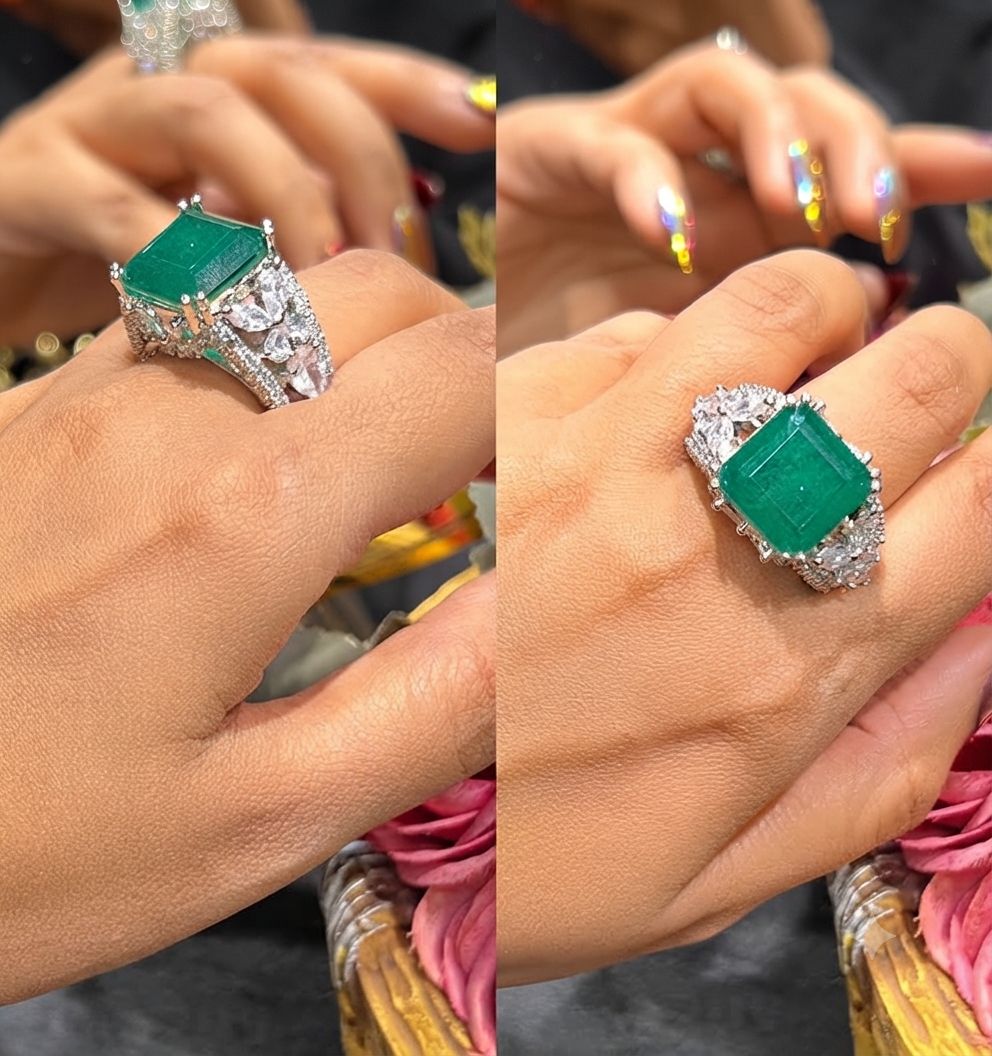 Riya-2 Doublet Diamonds Rings Adjustable rings AJ34