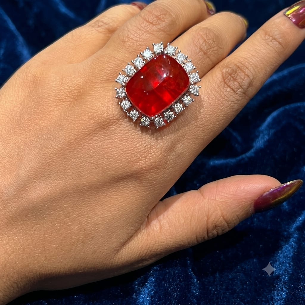 Jiva Rings Gold-plated Rings in adjustable size in Doublet Diamonds AJ32