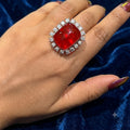 Jiva Rings Gold-plated Rings in adjustable size in Doublet Diamonds AJ32