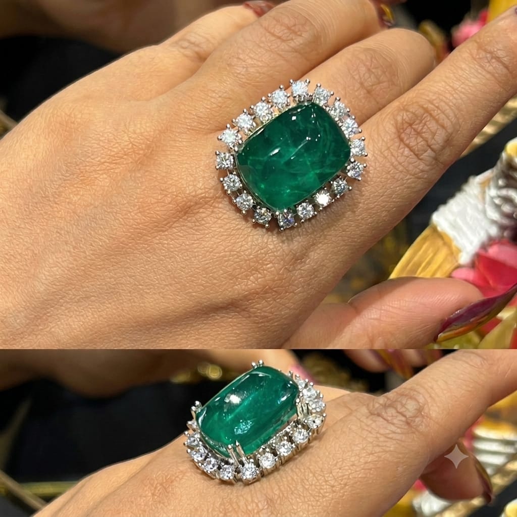 Jiva Rings Gold-plated Rings in adjustable size in Doublet Diamonds AJ32