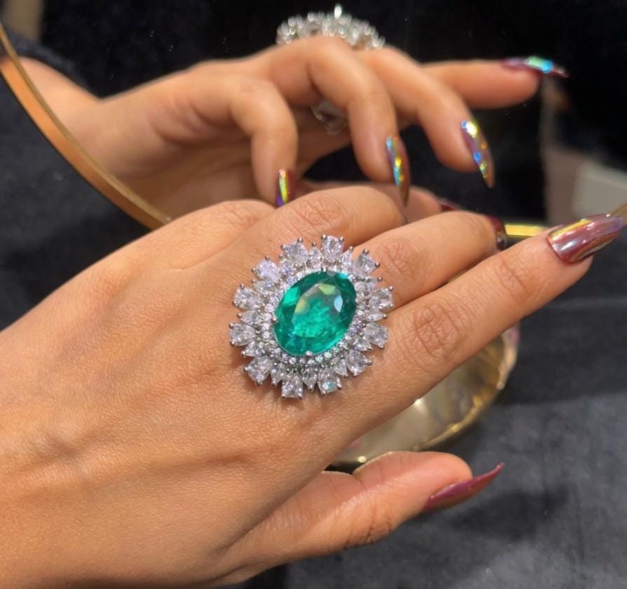 Samaiyra Rings Adjustable rings in cubic zirconia AJ35
