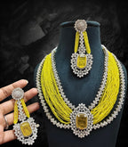 Malika Sets in beads and American Diamonds AJ70