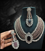 Malika Sets in beads and American Diamonds AJ70