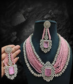 Malika Sets in beads and American Diamonds AJ70