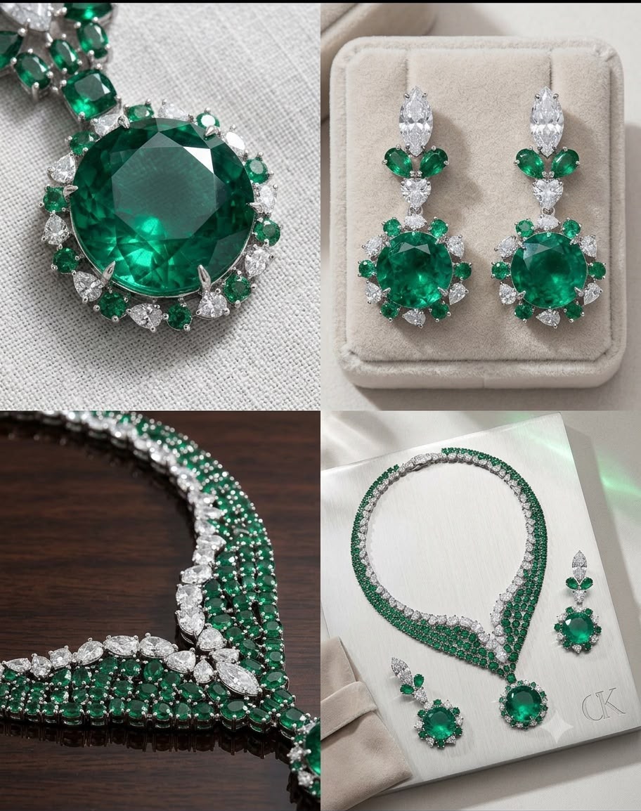 Lavanya Necklace with Luxurious Earrings AJ68
