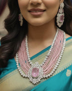 Malika Sets in beads and American Diamonds AJ70
