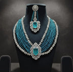 Malika Sets in beads and American Diamonds AJ70
