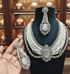 Malika Sets in beads and American Diamonds AJ70
